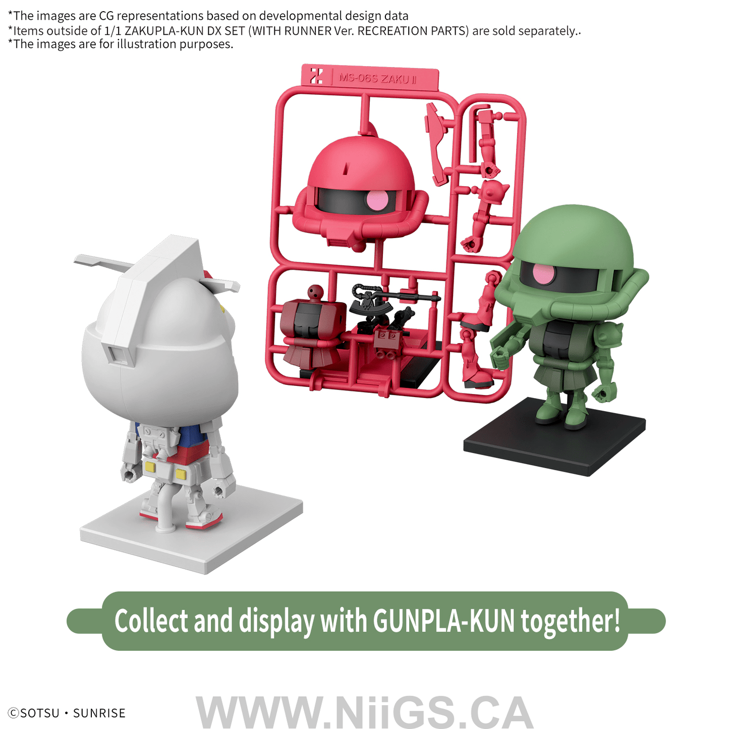 BANDAI HOBBY 1/1 ZAKUPLA-KUN DX SET (WITH RUNNER Ver. RECREATION PARTS)