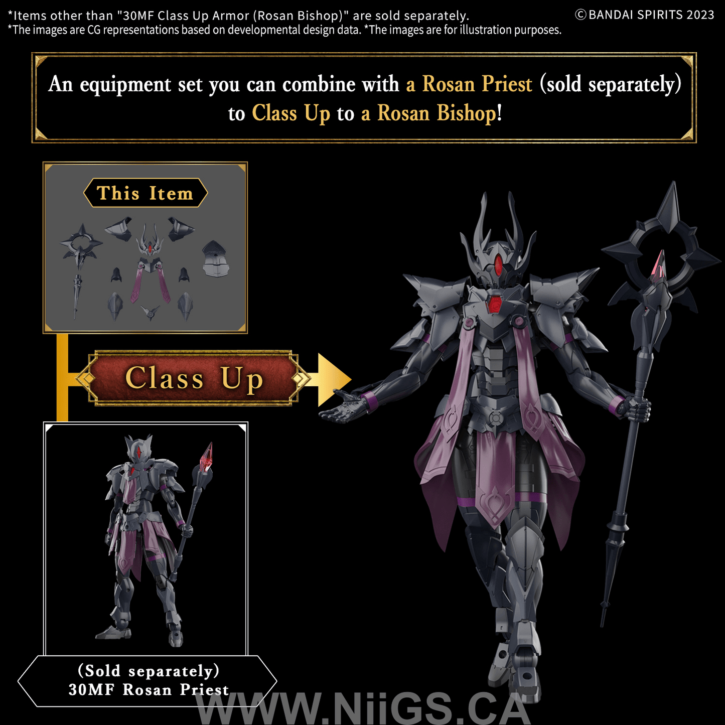 BANDAI HOBBY 30MF CLASS UP ARMOR (ROSAN BISHOP)
