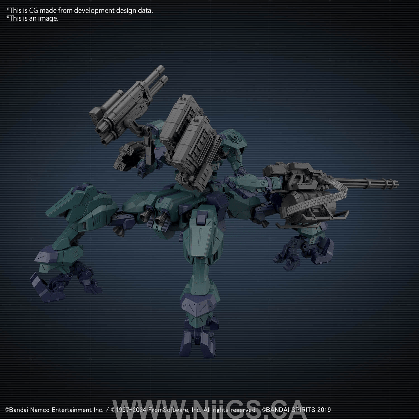 BANDAI Hobby 30MM ARMORED CORE Ⅵ FIRES OF RUBICON BALAM INDUSTRIES BD-011 MELANDER LIGER TAIL