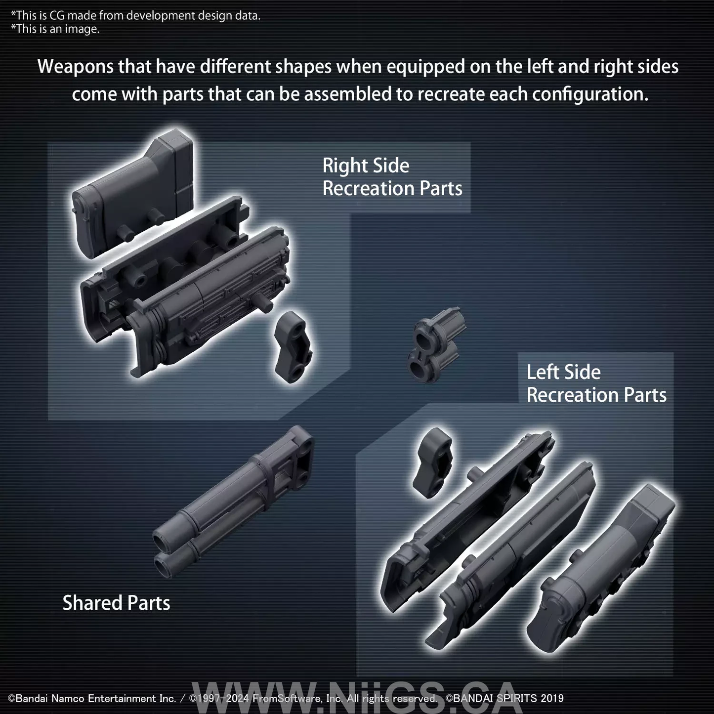 BANDAI Hobby 30MM OPTION PARTS SET ARMORED CORE Ⅵ FIRES OF RUBICON WEAPON SET 02
