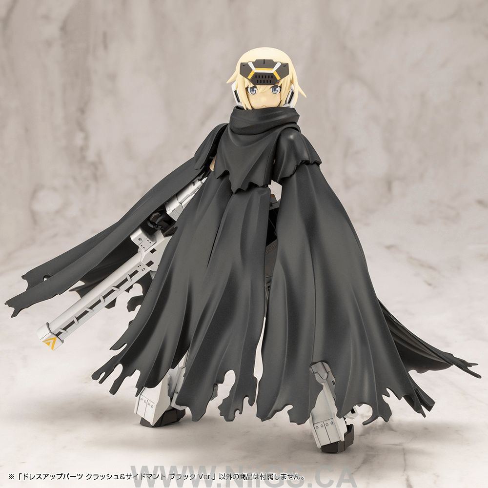 KOTOBUKIYA DRESS UP PARTS CRASH&SIDE CLOAK BLACK Ver.