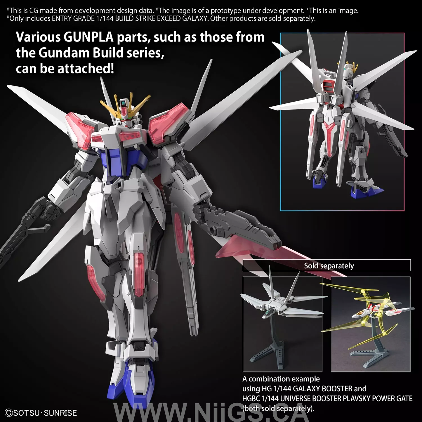 BANDAI ENTRY GRADE 1/144 BUILD STRIKE EXCEED GALAXY