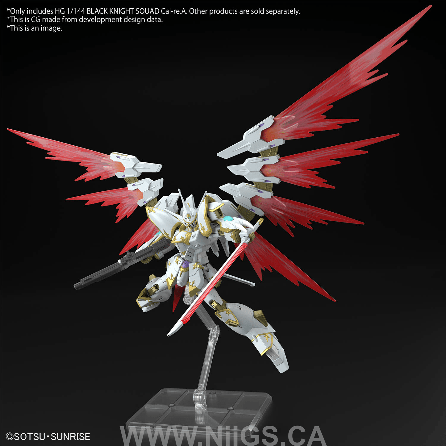 BANDAI Hobby HG 1/144 BLACK KNIGHT SQUAD Cal-re.A