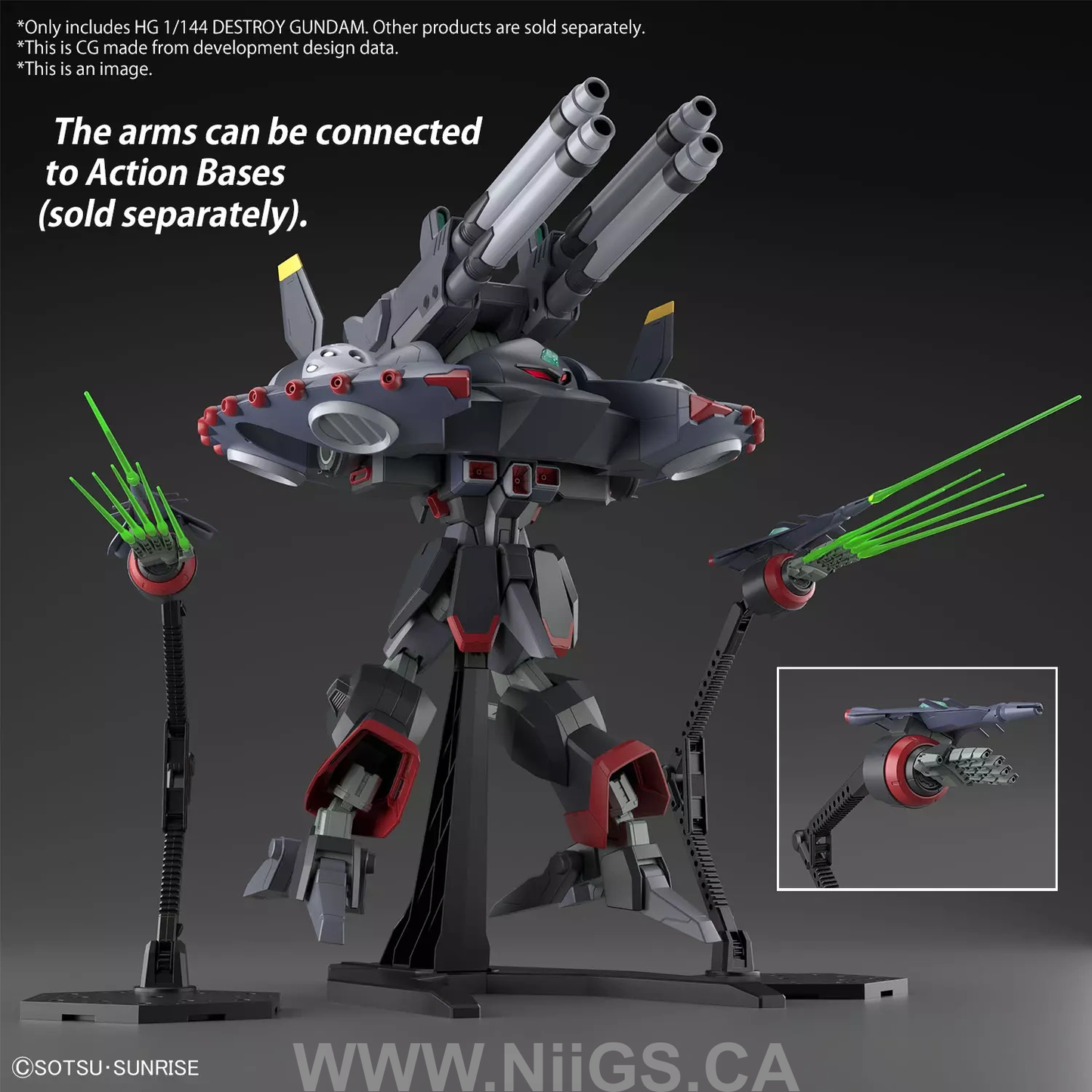 BANDAI Hobby HG 1/144 DESTROY GUNDAM