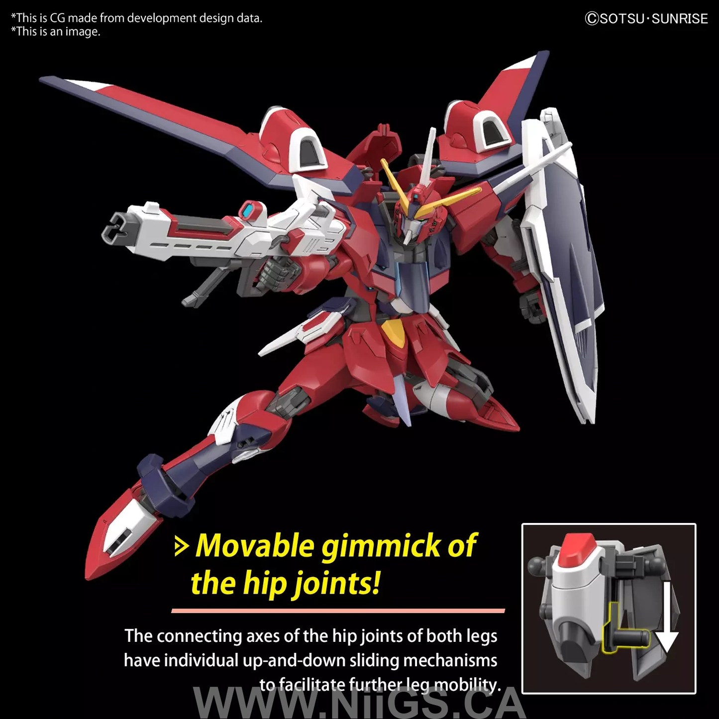 BANDAI HG 1/144 IMMORTAL JUSTICE GUNDAM