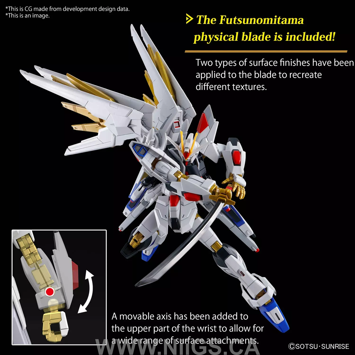 BANDAI HOBBY HG 1/144 MIGHTY STRIKE FREEDOM GUNDAM