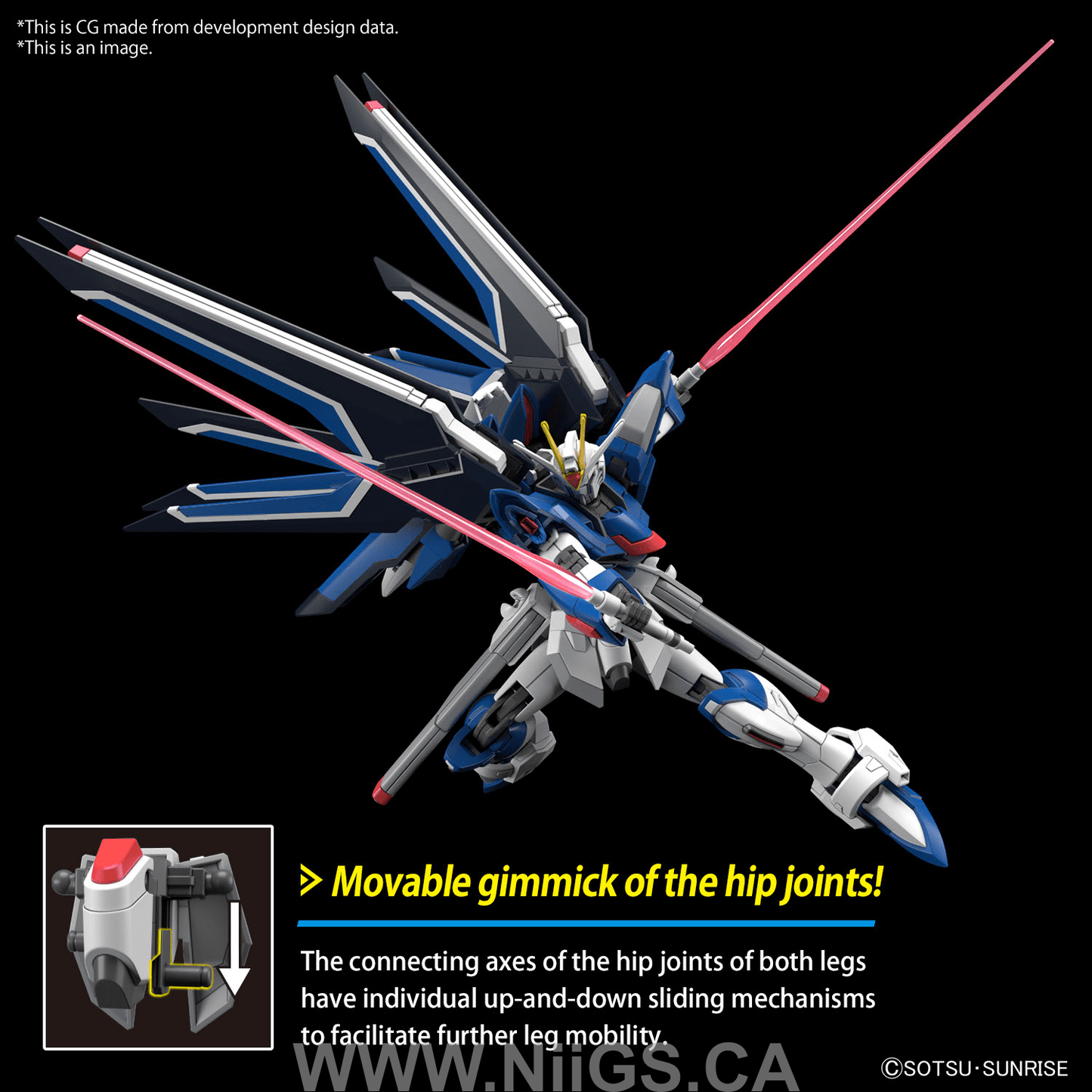 BANDAI Hobby HG 1/144 RISING FREEDOM GUNDAM