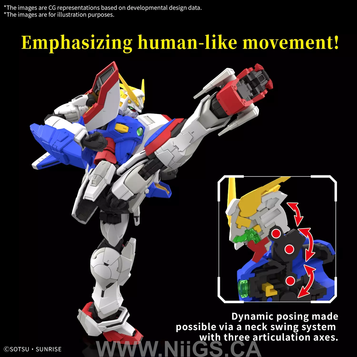 BANDAI HOBBY RG 1/144 SHINING GUNDAM