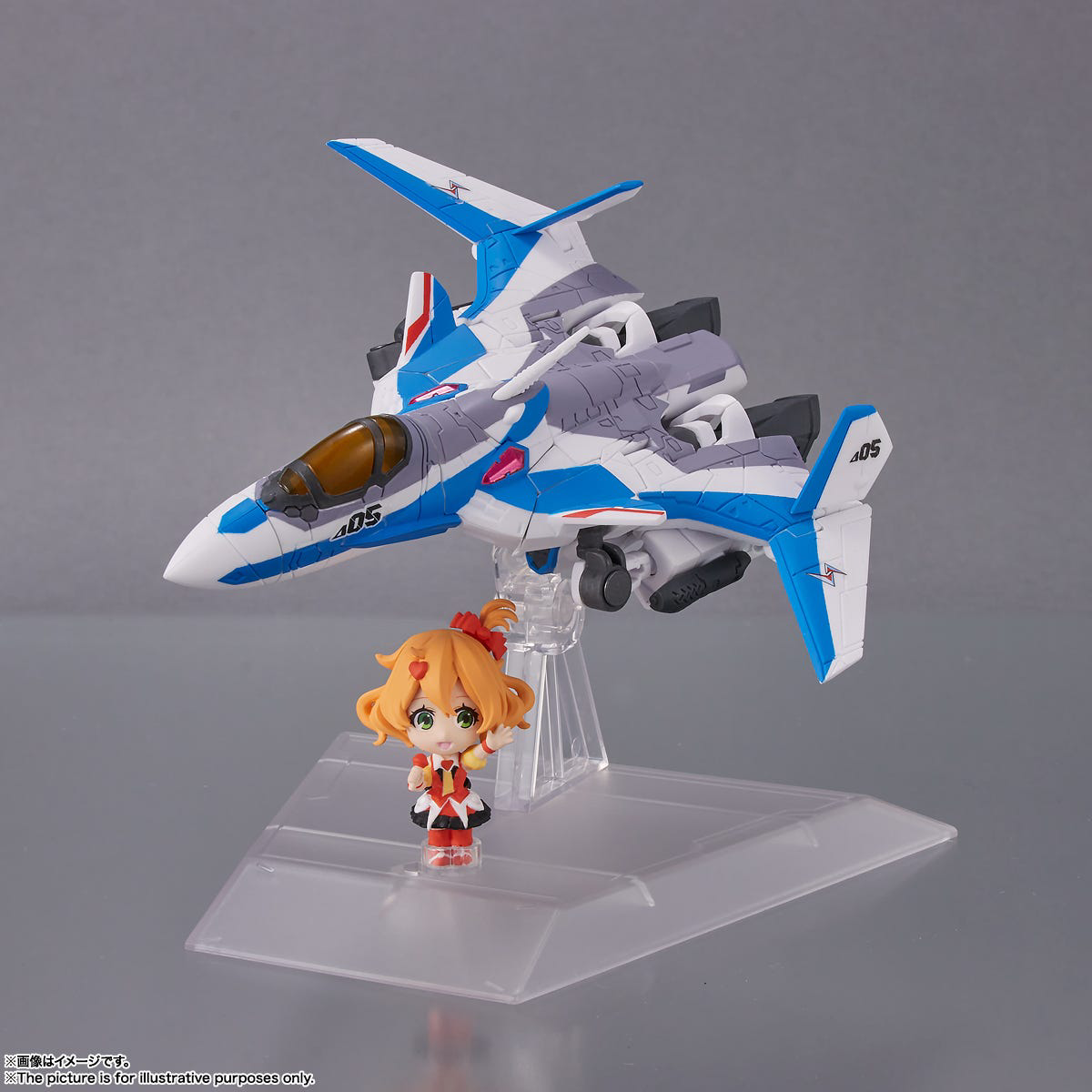 Bandai Spirits Tiny Session VF-31J Siegfried (Hayate Immelmann use) with Freyja Wion