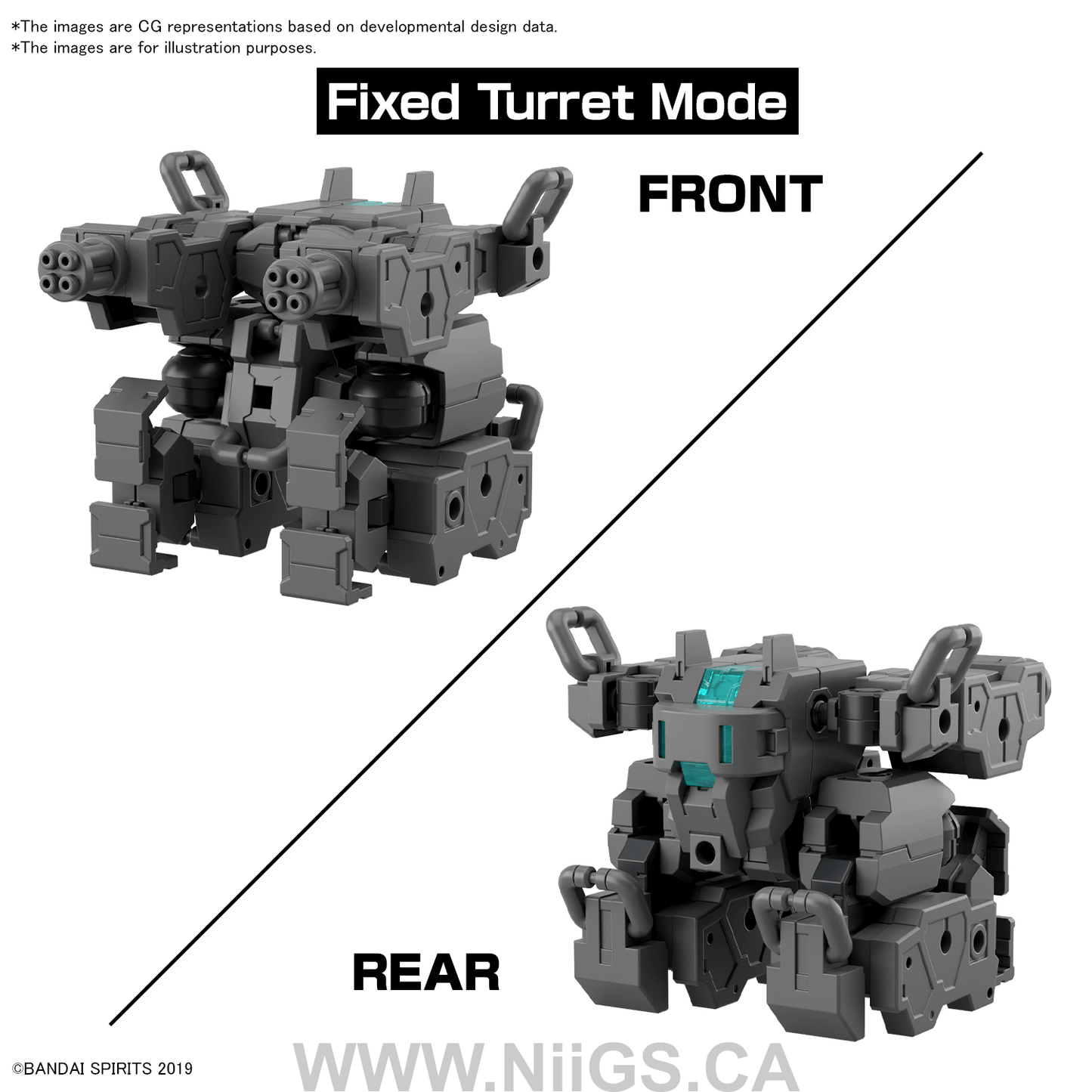 BANDAI Hobby 30MM 1/144 Extended Armament Vehicle (SMART TRANSFORMABLE MACHINE Ver.)