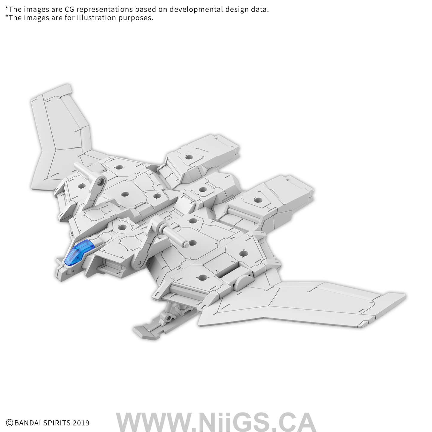BANDAI Hobby 30MM 1/144 Extended Armament Vehicle (WING MOBILE Ver.)