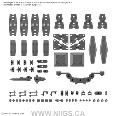 BANDAI HOBBY 30MM 1/144 OPTION PARTS SET 19 (MULTI SHIELD)