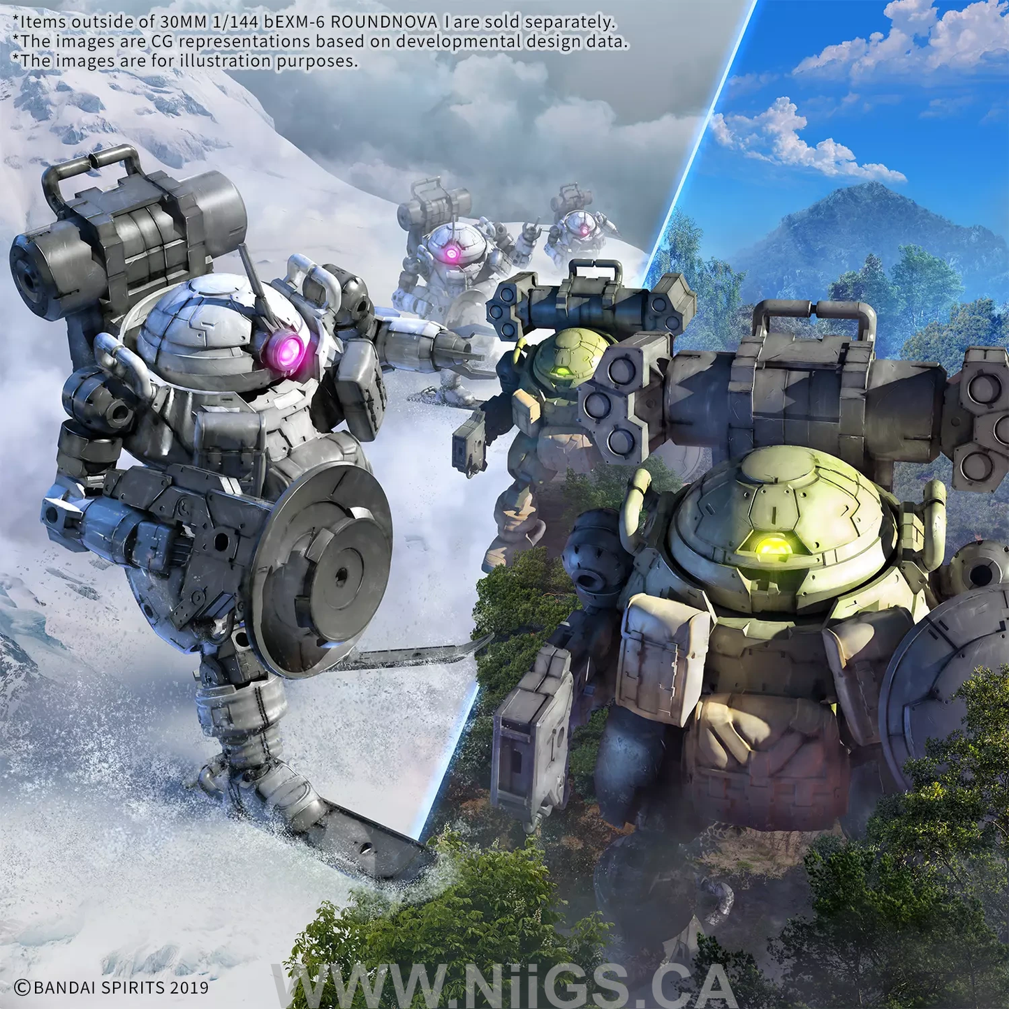 BANDAI HOBBY 30MM 1/144 bEXM-6 ROUNDNOVA Ⅰ