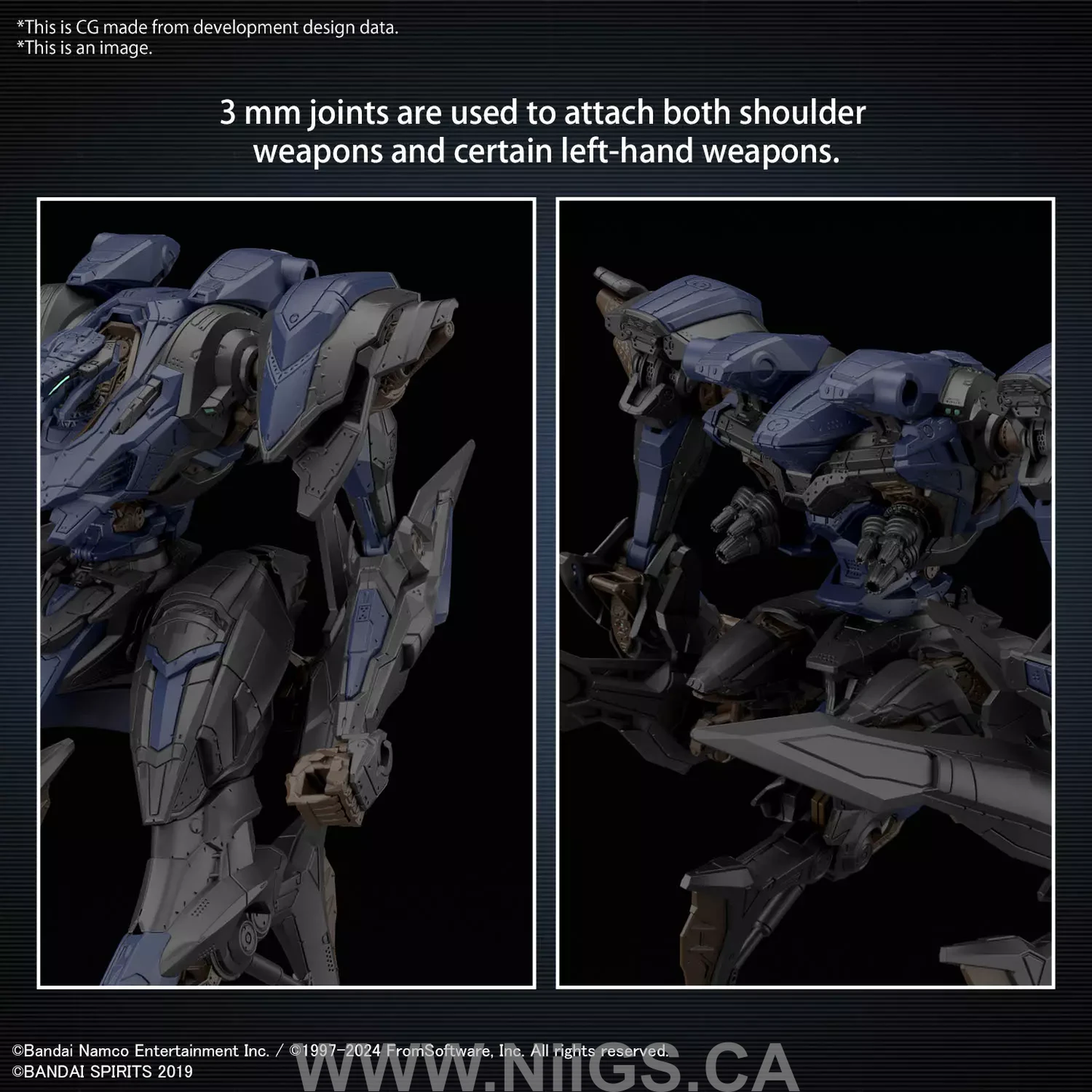 BANDAI Hobby 30MM ARMORED CORE Ⅵ FIRES OF RUBICON SCHNEIDER NACHTREIHER/40E STEEL HAZE