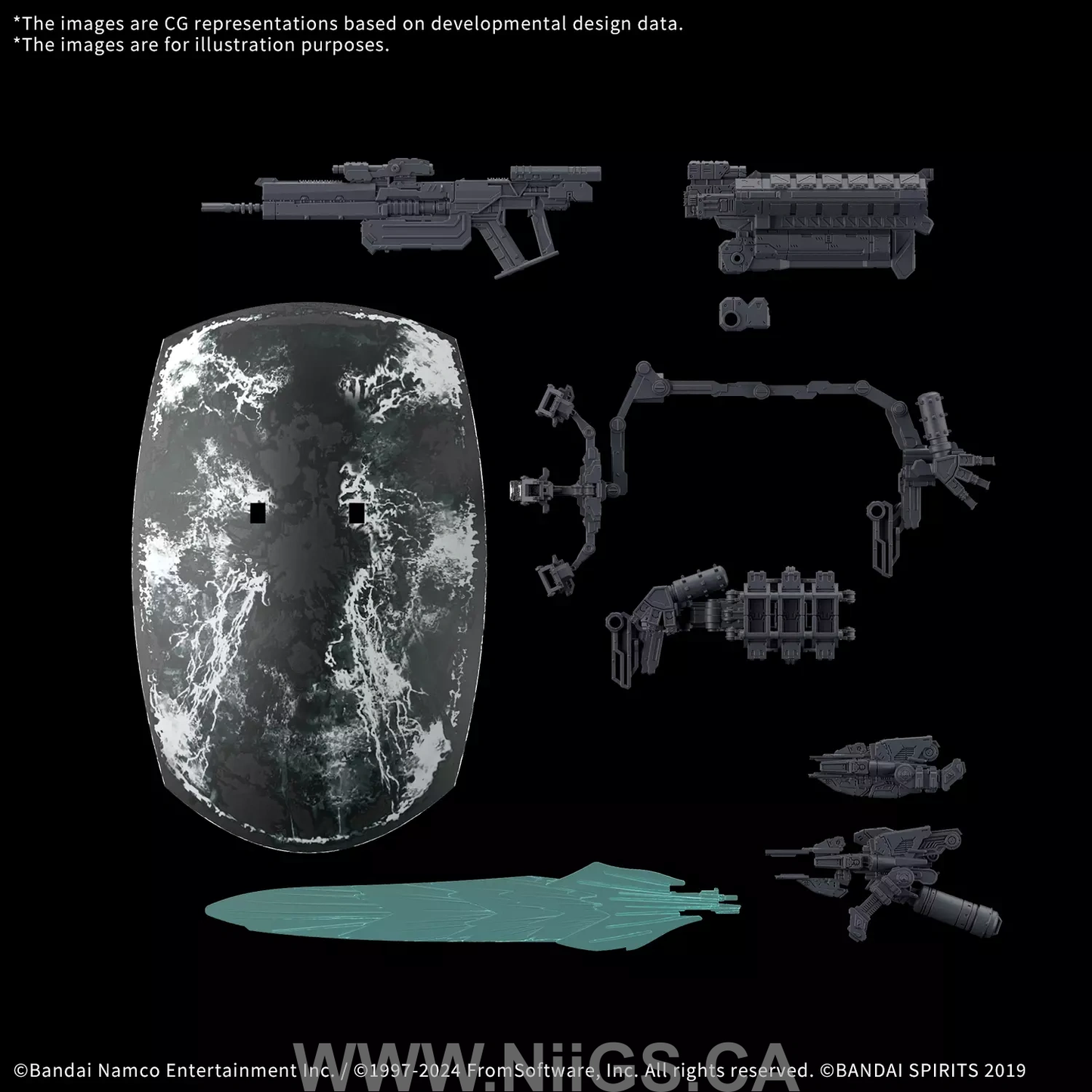 BANDAI HOBBY 30MM OPTION PARTS SET ARMORED CORE Ⅵ FIRES OF RUBICON WEAPON SET 05