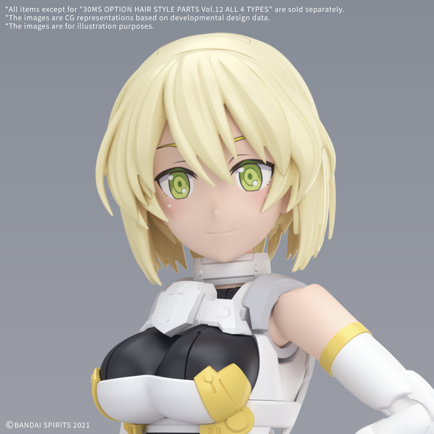 BANDAI HOBBY 30MS OPTION HAIR STYLE PARTS Vol.12 ALL 4 TYPES