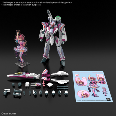 BANDAI HOBBY HG 1/100 VF-31C SIEGFRIED (MIRAGE FARINA JENIUS USE) Deluxe Set