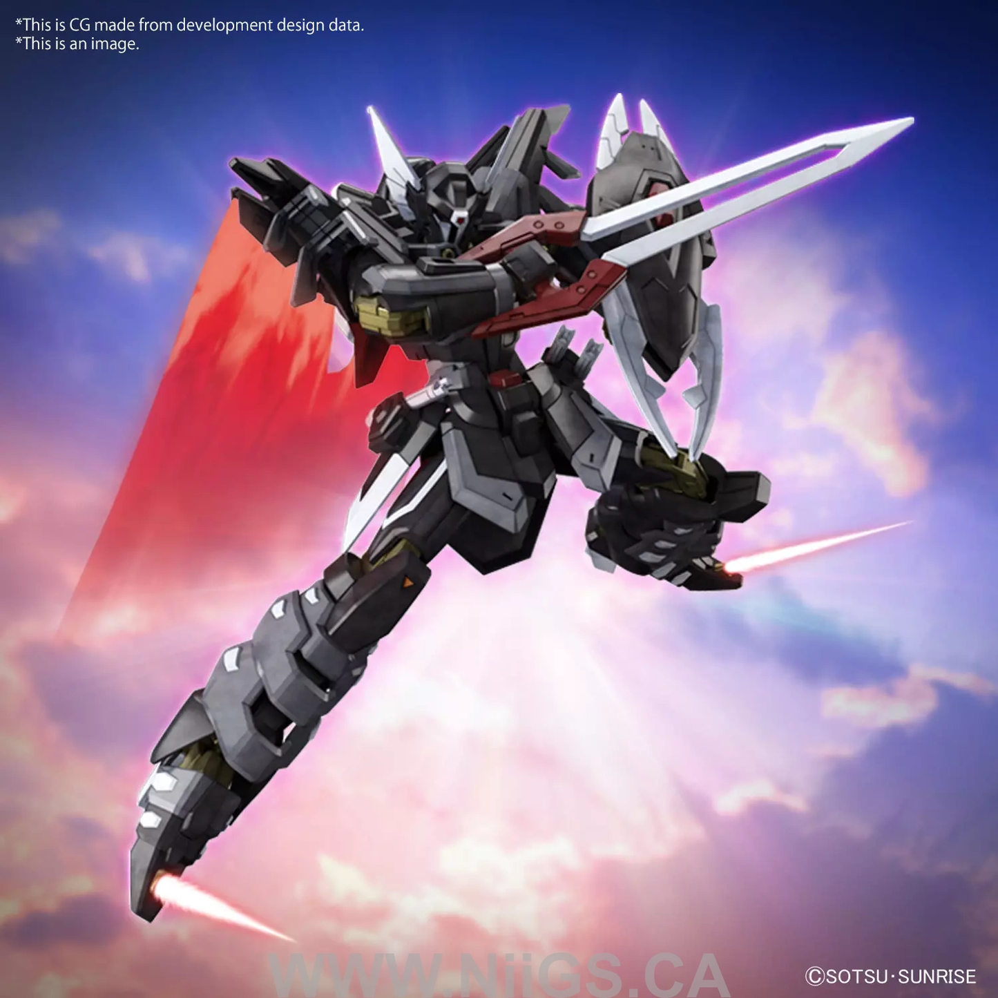BANDAI HG 1/144 BLACK KNIGHT SQUAD Shi-ve.A