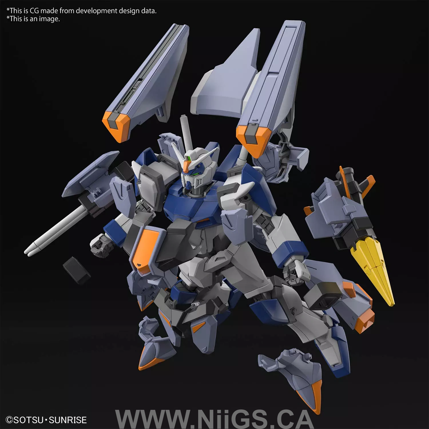 BANDAI Hobby HG 1/144 DUEL BLITZ GUNDAM