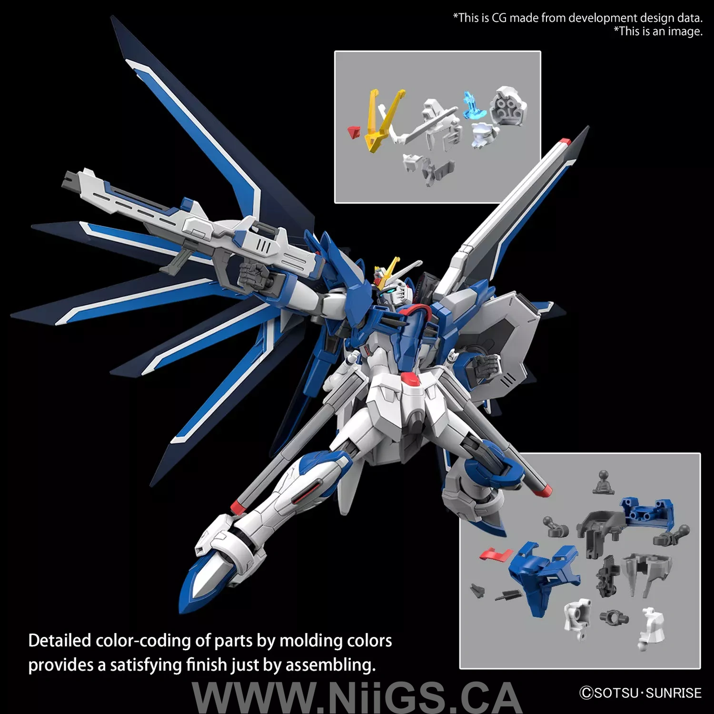 BANDAI Hobby HG 1/144 RISING FREEDOM GUNDAM