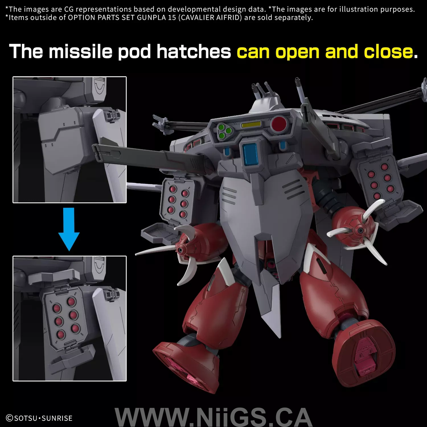 BANDAI HOBBY OPTION PARTS SET GUNPLA 15 (CAVALIER AIFRID)