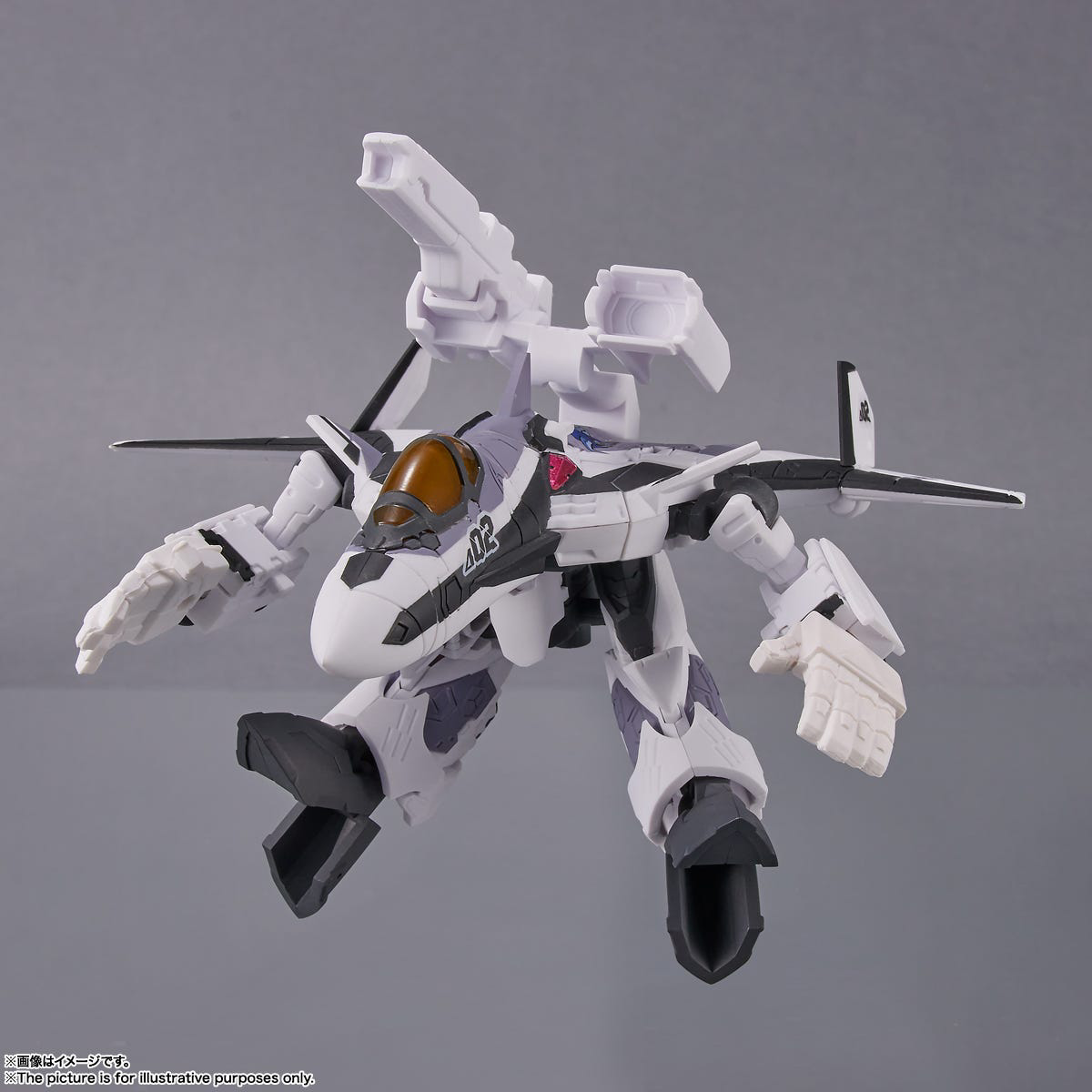 Bandai Spirits Tiny Session VF-31F Siegfried (Messer Ihlefeld use) with Kaname Buccaneer