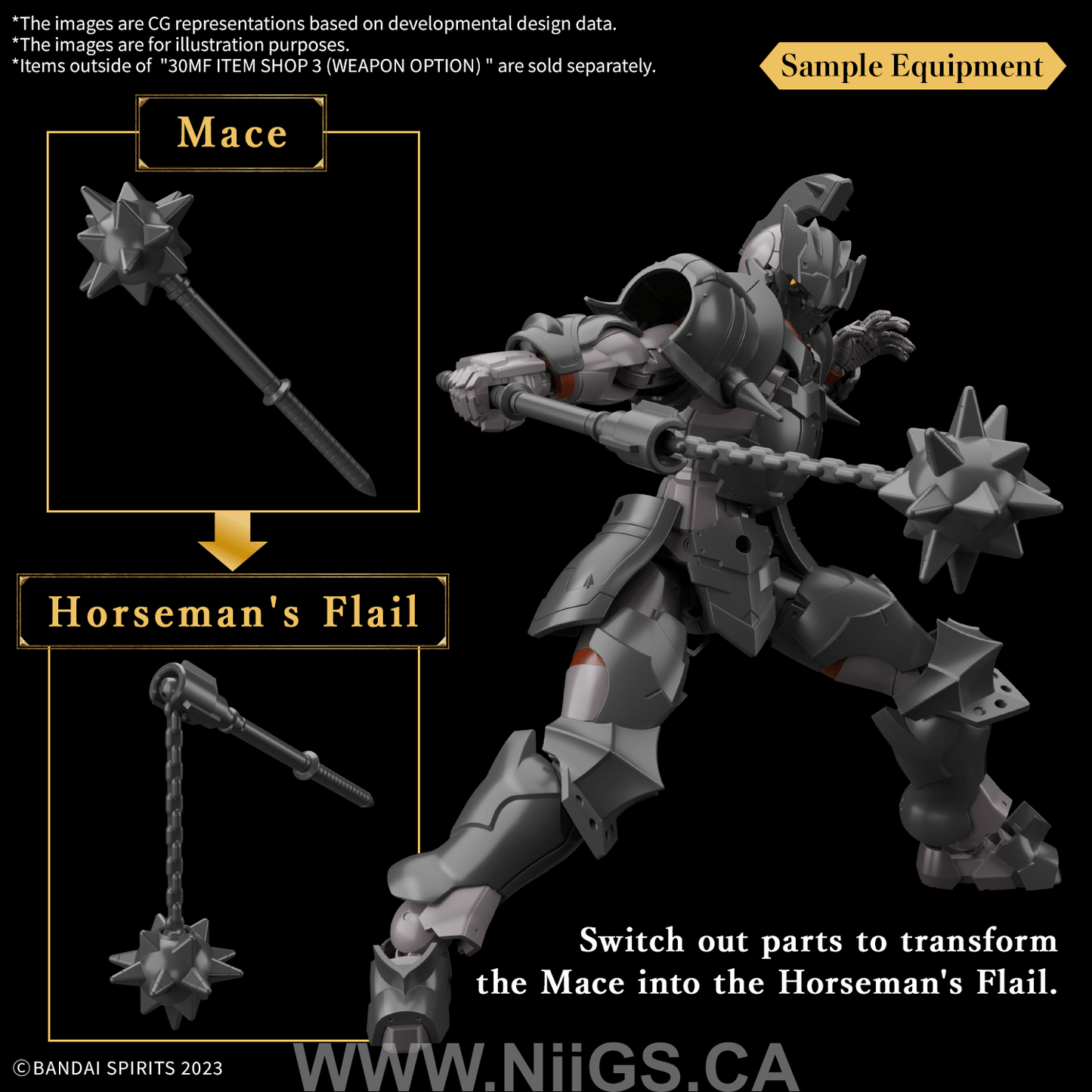 BANDAI HOBBY 30MF ITEM SHOP 3 (WEAPON OPTION)