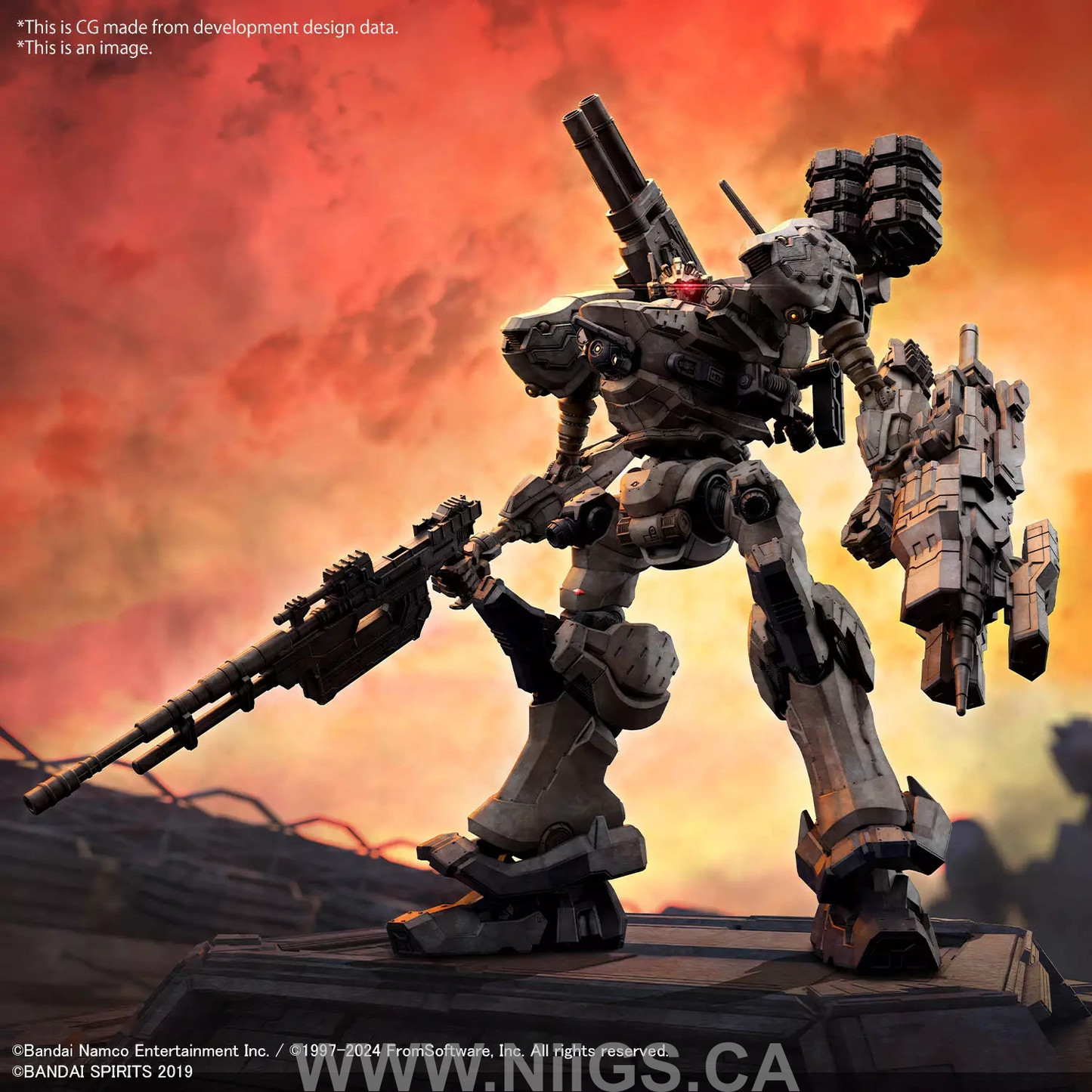 BANDAI Hobby 30MM ARMORED CORE Ⅵ FIRES OF RUBICON RaD CC-2000 ORBITER NIGHTFALL