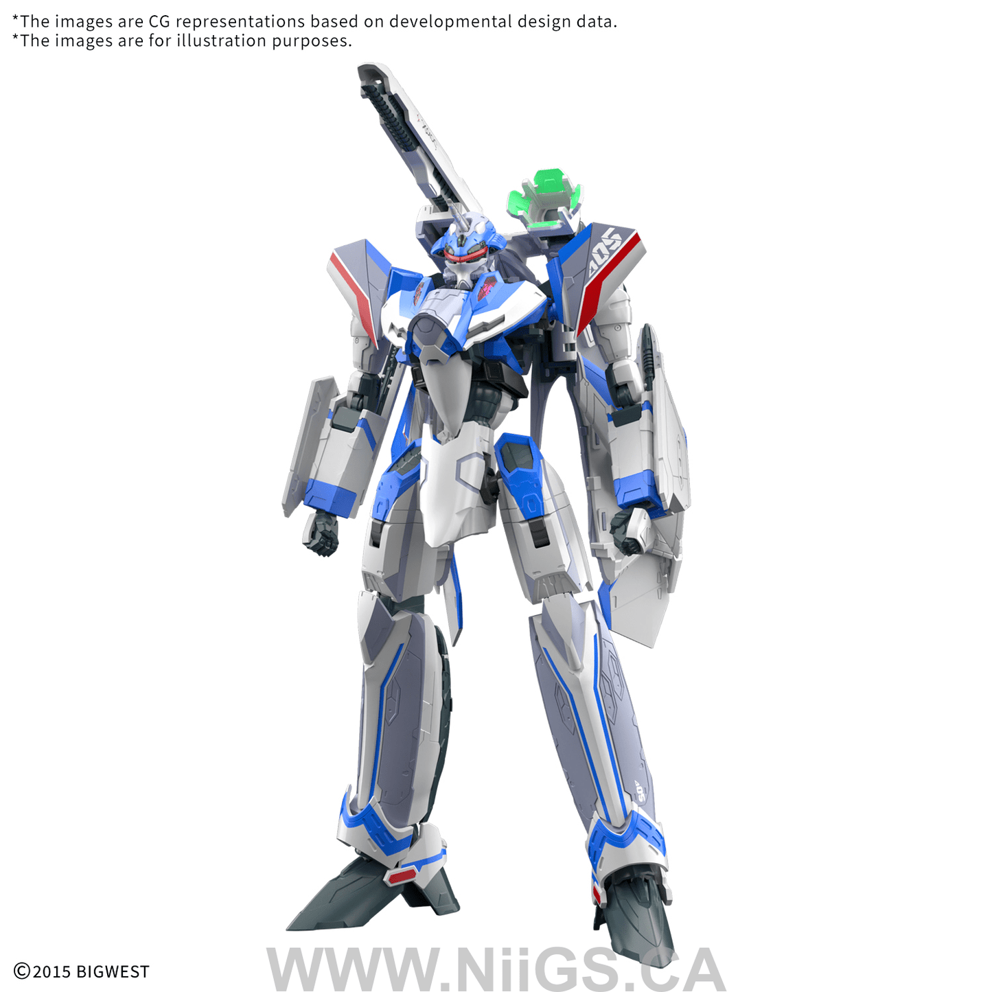 BANDAI HOBBY HG 1/100 VF-31J SIEGFRIED (HAYATE IMMELMANN USE)
