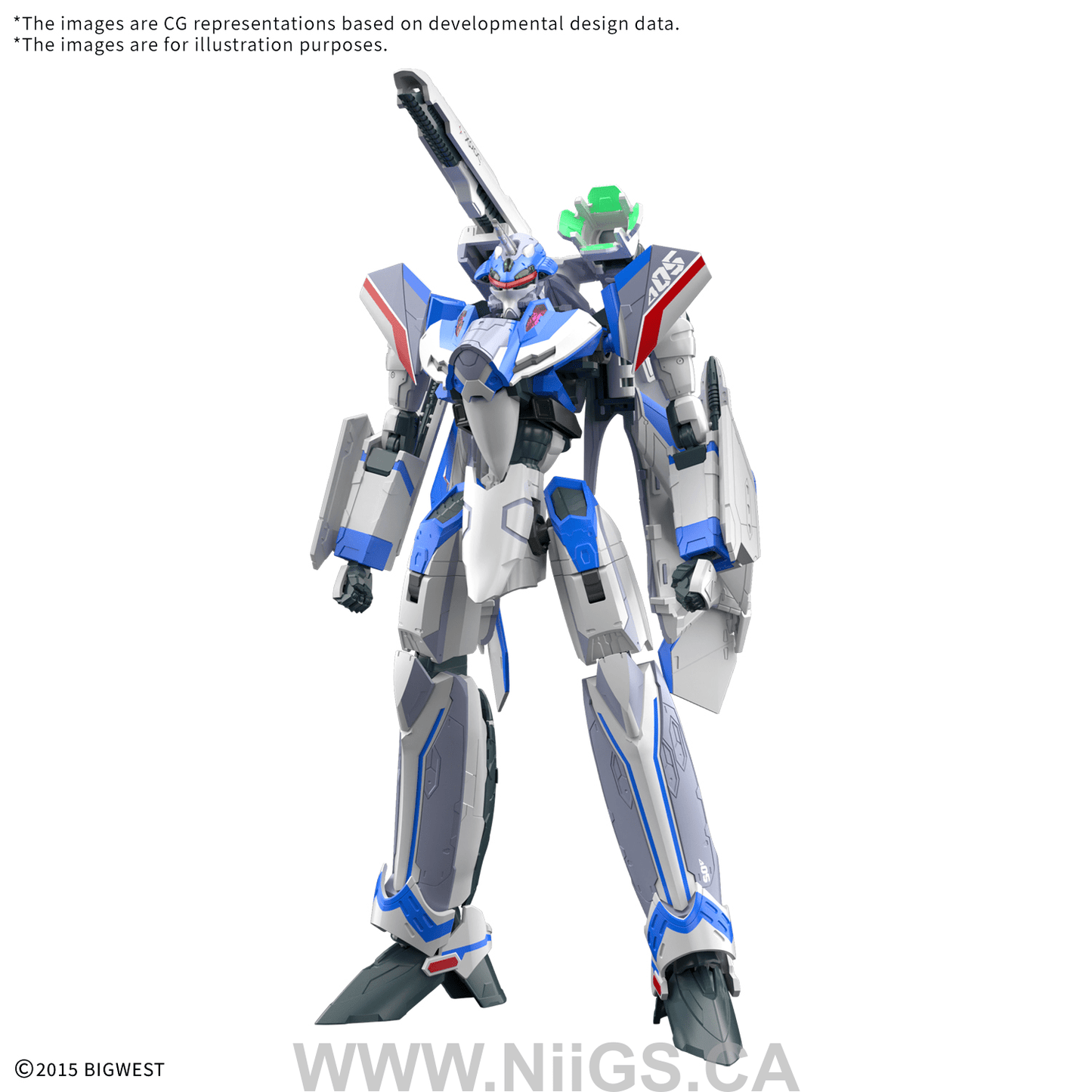 BANDAI HOBBY HG 1/100 VF-31J SIEGFRIED (HAYATE IMMELMANN USE)