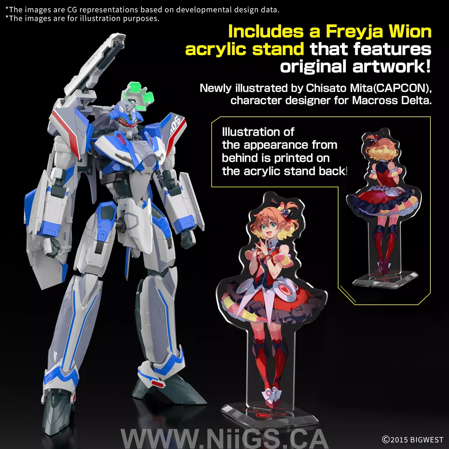 BANDAI HOBBY HG 1/100 VF-31J SIEGFRIED(HAYATE IMMELMANN USE) Deluxe Set