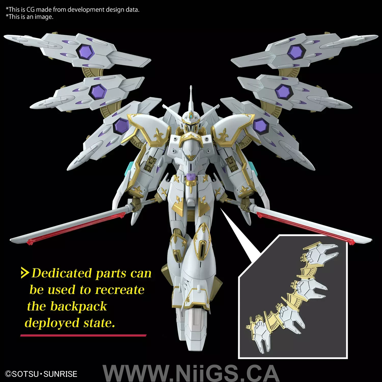 BANDAI Hobby HG 1/144 BLACK KNIGHT SQUAD Cal-re.A