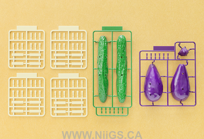 Shoryo Uma Plastic Model Cucumber & Eggplant