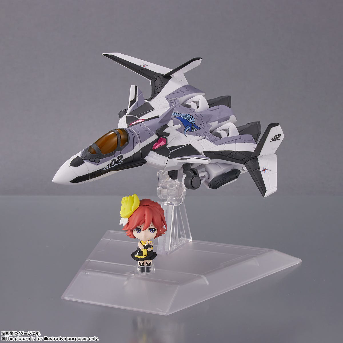 Bandai Spirits Tiny Session VF-31F Siegfried (Messer Ihlefeld use) with Kaname Buccaneer