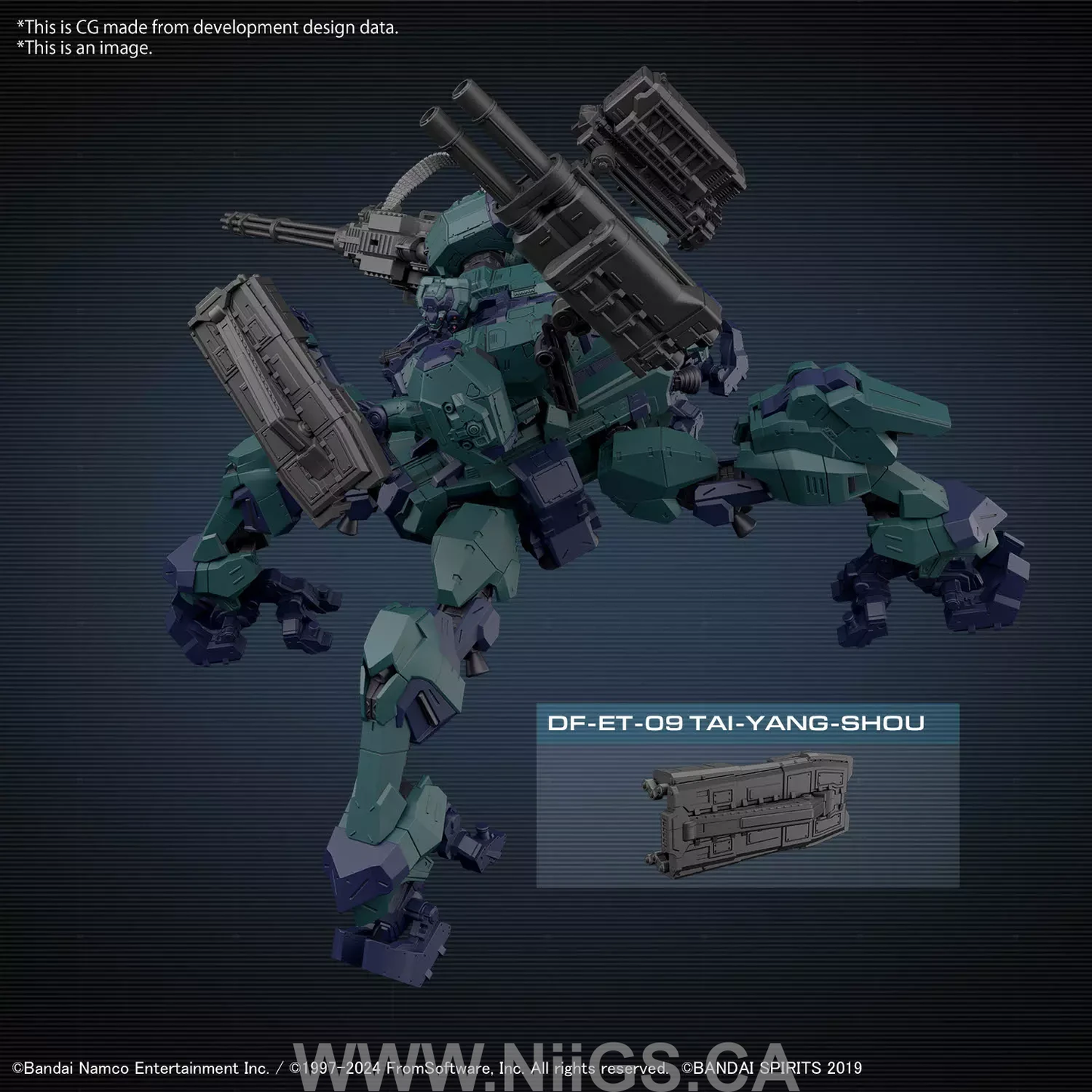 BANDAI Hobby 30MM ARMORED CORE Ⅵ FIRES OF RUBICON BALAM INDUSTRIES BD-011 MELANDER LIGER TAIL