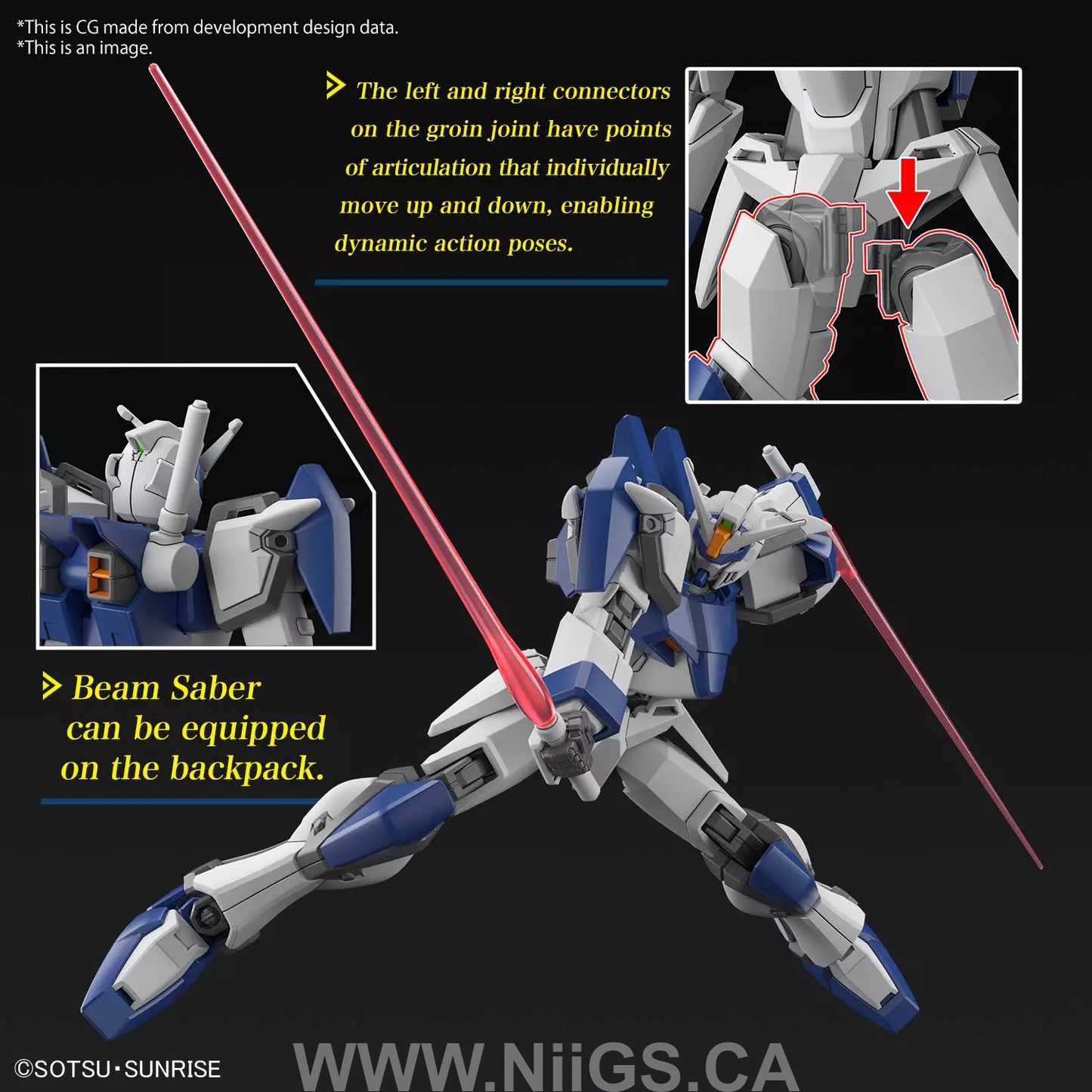 BANDAI Hobby HG 1/144 DUEL BLITZ GUNDAM
