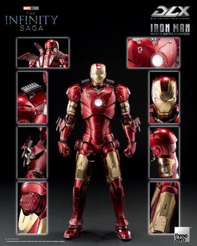 threezero Marvel Studios: The Infinity Saga DLX Iron Man Mark 3 (Battle Damaged)