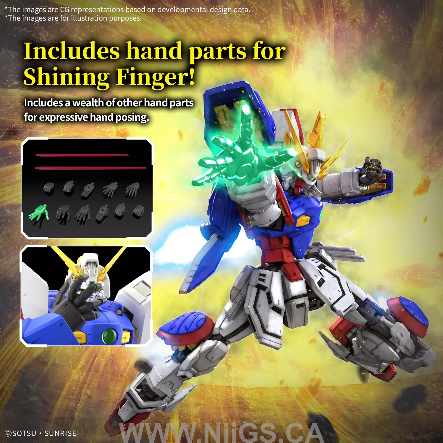 BANDAI HOBBY RG 1/144 SHINING GUNDAM