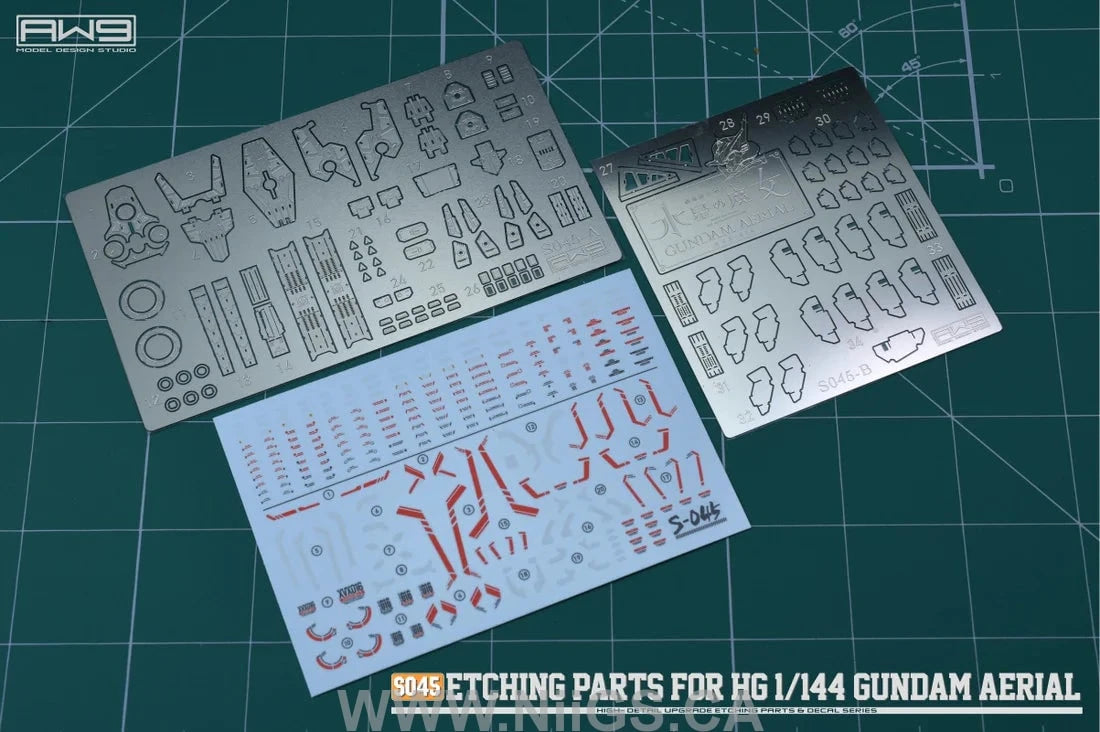 MADWORKS S045 ETCHING PARTS FOR 1/144 GUNDAM AERIAL