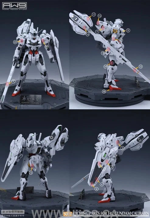 Madworks S053 Etching Parts for HG 1/144 Gundam Calibarn