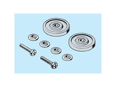Tamiya 1/32 MINI 4WD Parts13mm Aluminum Ball-Race Rollers (Ringless)