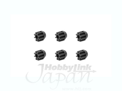 Tamiya 1/32 MINI 4WD Parts GP.453 Carbon 8T Pinion Gear (6pcs)
