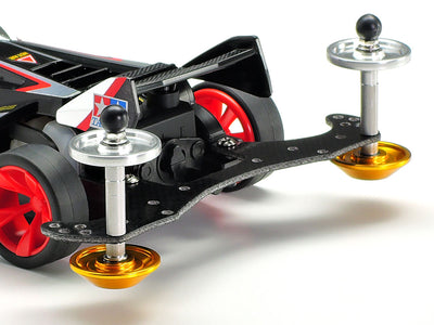 Tamiya 1/32 Mini 4WD Parts HG 19mm Tapered Aluminum Ball-Race Rollers (Ringless/Gold) (Mini 4WD Limited)