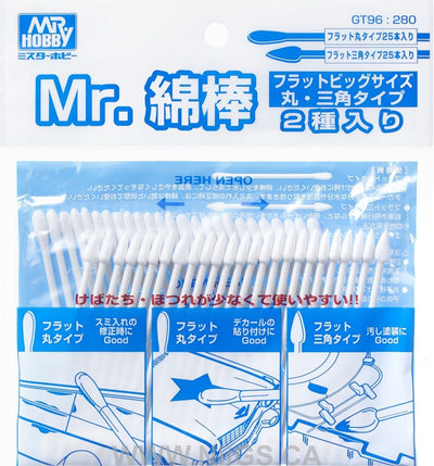 Mr. Cotton Swab (Flat Round / Triangle Type)