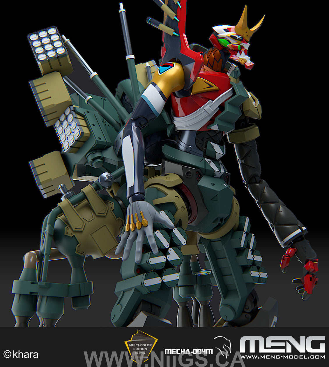 Meng Multipurpose Humanoid Decisive Weapon, Artificial Human Evangelion Production Model - New 02α (Multi-color Edition)