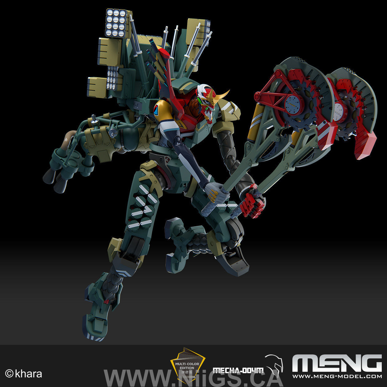 Meng Multipurpose Humanoid Decisive Weapon, Artificial Human Evangelion Production Model - New 02α (Multi-color Edition)