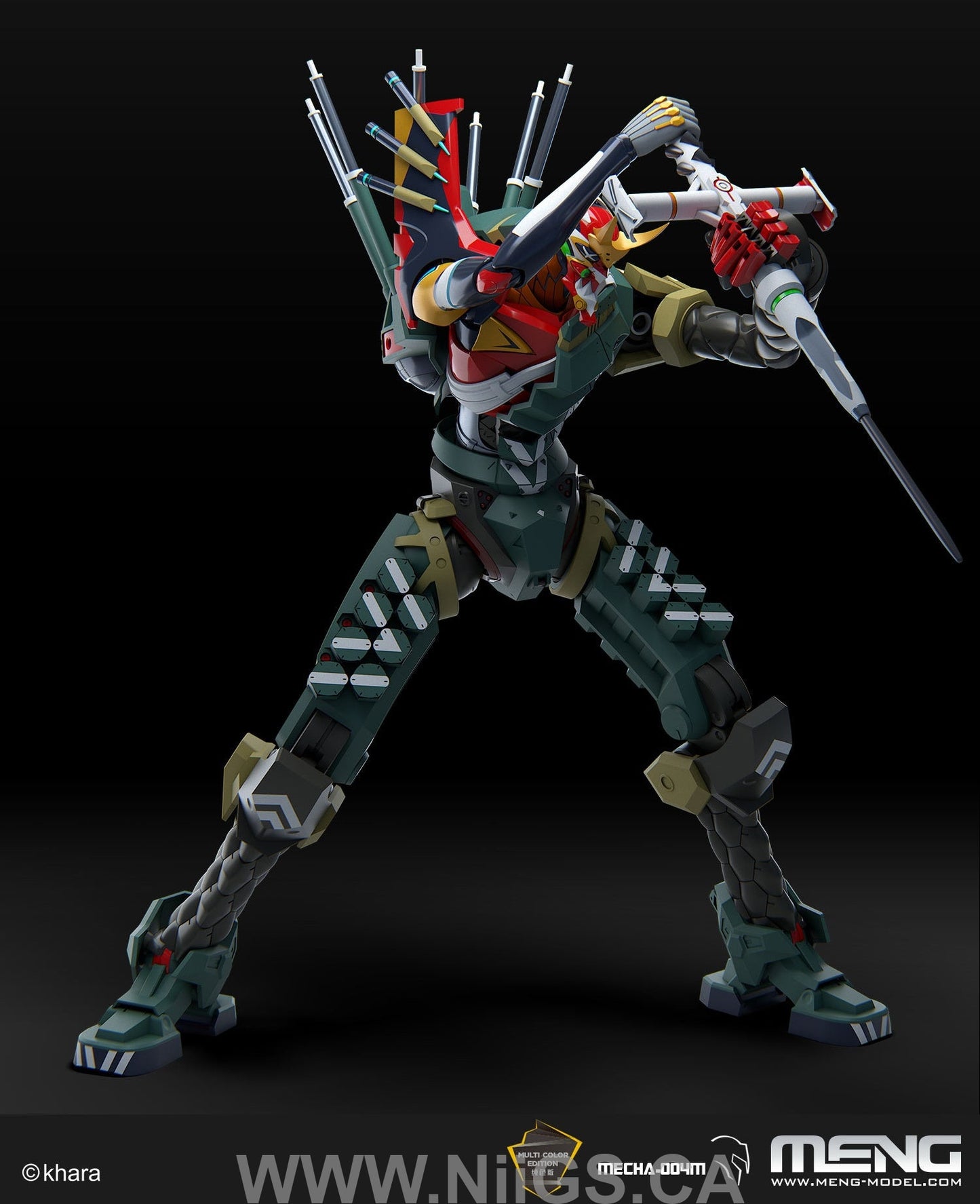 Meng Multipurpose Humanoid Decisive Weapon, Artificial Human Evangelion Production Model - New 02α (Multi-color Edition)