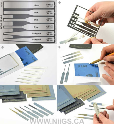 INFINI Premium Ultra Precision Sanding Sheet for Sticker Type Full Set with Holder