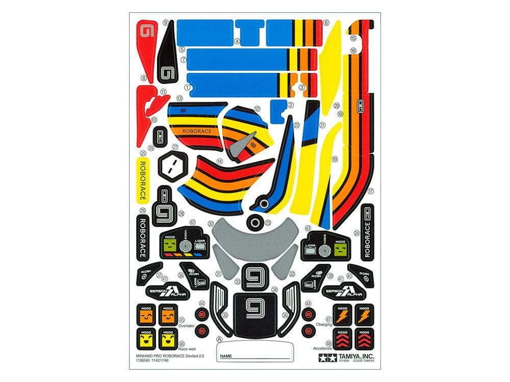 Tamiya 1/32 MINI 4WD Roborace DevBot 2.0 (MA CHASSIS)