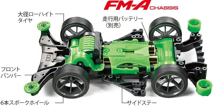 Tamiya 1/32 MINI 4WD Razorback (FM-A Chassis)